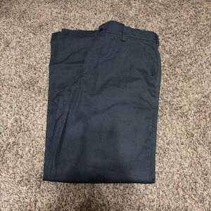 Men's Classic Straight Dress Pants in Dark Navy
